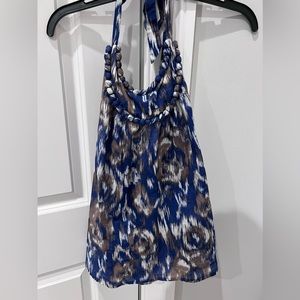 The Loft Halter Neck Top with Open Back - Medium